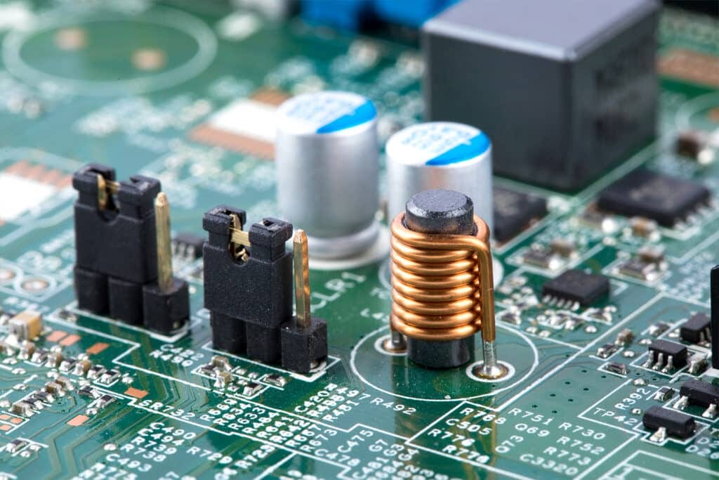 Remote control lawn mower circuit board detail