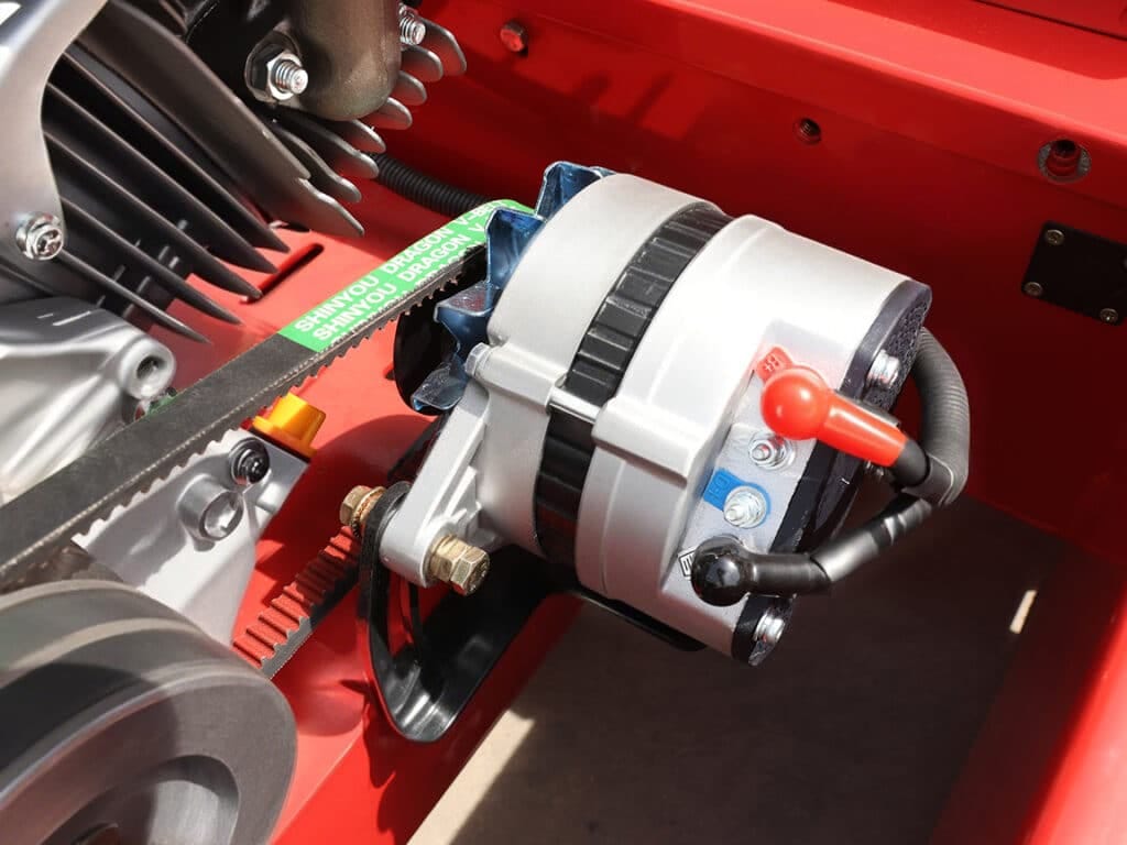Remote control lawn mower generator